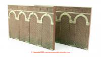 R7372 Hornby Skaledale High Level Arched Retaining Walls x 2 (Red Brick)